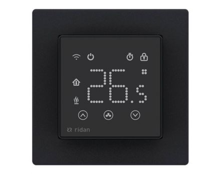 Ridan 088L1143R - Комнатный термостат RSmart-SB с Wi-Fi подключением 230V, черный