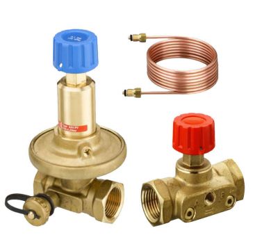 Danfoss 003Z2212 - Комплект автоматических балансировочных клапанов APT Ду20(5- 25 кПа)+ CDT Ду25, внутр. резьба, Диапазон регулирования - 5-25кПа