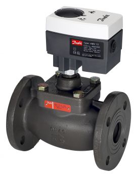 Danfoss 065B3054 - VFM 2 клапан регулирующий двухходовой фланцевый Ду 15 мм, Ру 25 бар, Kvs 1,6 м3/ч