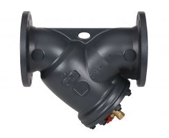 Danfoss 065B7727 - Фильтр сетчатый FVF Ду20 со сливным краном, чугун, фланцевый, Ру16