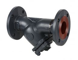 Danfoss 065B7778 - Фильтр сетчатый FVF Ду100 с пробкой, чугун, фланцевый, Ру25