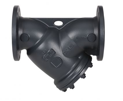 Danfoss 065B7780 - Фильтр сетчатый FVF Ду150 с пробкой, чугун, фланцевый, Ру25