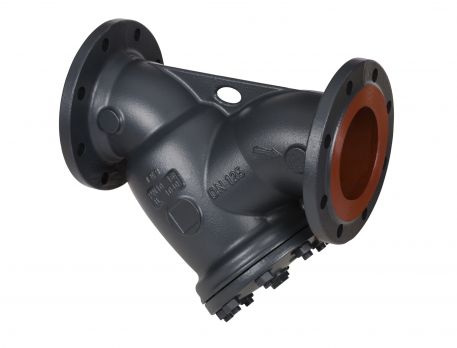 Danfoss 065B7780 - Фильтр сетчатый FVF Ду150 с пробкой, чугун, фланцевый, Ру25