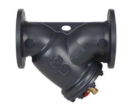 Danfoss 065B7736 - Фильтр сетчатый FVF Ду150 со сливным краном, чугун, фланцевый, Ру16