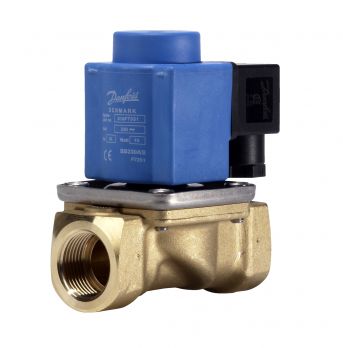 Danfoss 032U538231 - Клапан электромагнитный EV251B, ДУ 18, латунь, G3/4, NBR, катушка 230z 50Hz 10W