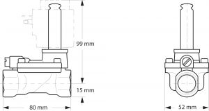 Danfoss 032U7115 - Клапан электромагнитный EV220B 15В, G 12 E NC000