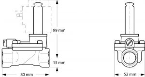 Danfoss 032U7115 - Клапан электромагнитный EV220B 15В, G 12 E NC000