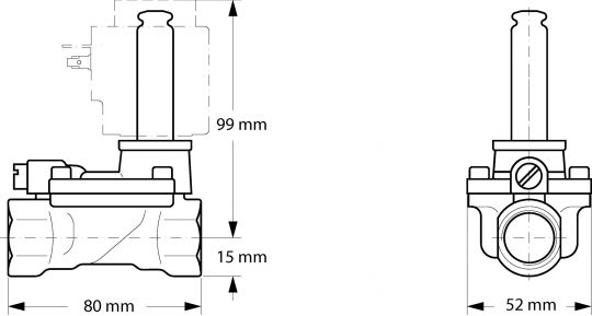 Danfoss 032U7115 - Клапан электромагнитный EV220B 15В, G 12 E NC000