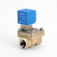 Danfoss 042U436432 - Клапан электромагнитный EV220W, Ду 14 мм, латунь,NBR,G 1/2, НО, с