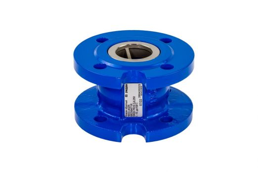 Ridan 082X8473R - NVD-402R PN16 DN80 Клапан обратный фланцевый пружинный с аксиальным затвором, чугун GJL250
